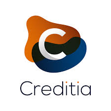 Logo de Creditia, entidad financiera especializada en préstamos personales, con su diseño moderno y distintivo